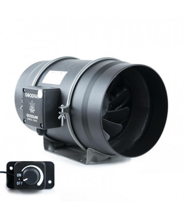 Wentylator kanałowy GOOD FAN 1400M3/H FI200MM POTENCJOMETR - 1 - Wentylator Black Orchid HYBRID-FLO zawiera wbudowany moduł ster