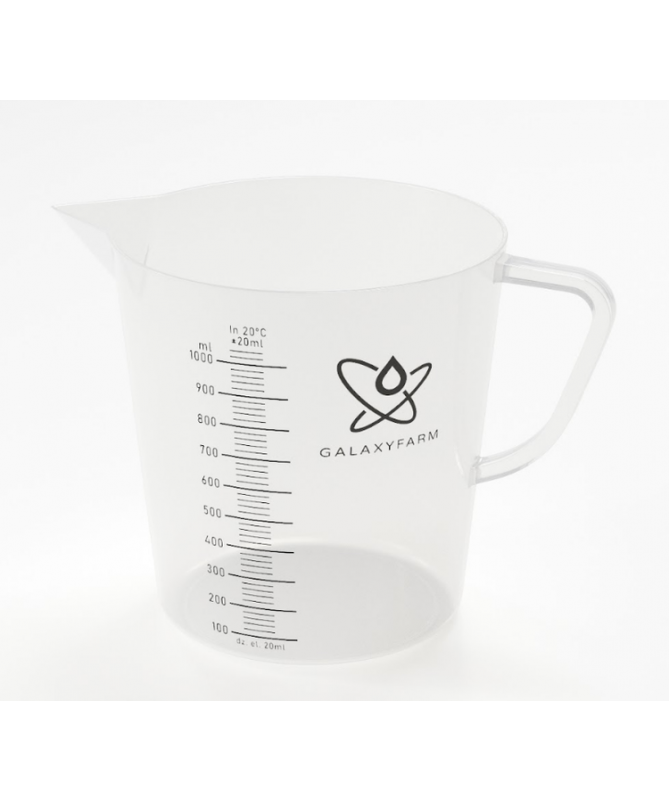 Miarka plastikowa 1000ml 1L GALAXYFARM - 1 - wygodna i funkcjonalna miarka do dawkowania, pojemności: 1000ml