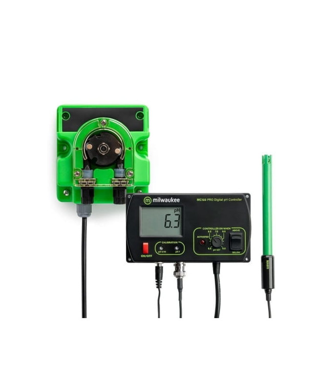 Elektroniczny monitor pH z pompa + alarm Milwaukee - 1 - MILWAUKEE MC720 KONTROLER PH KIT Regulator pH MC720 Milwaukee to zesta