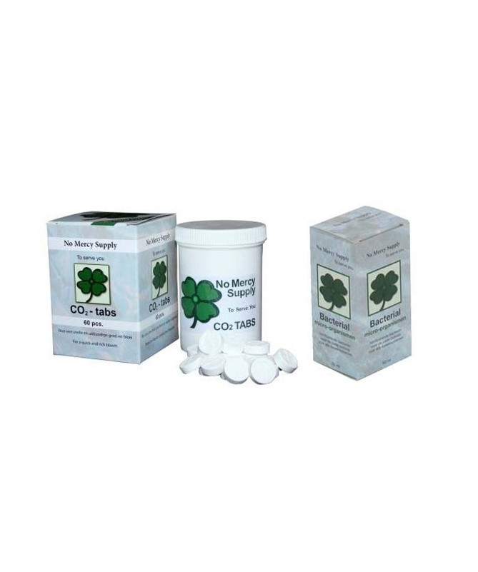 No Mercy Tabletki CO2 60szt. + Bacterial 50g ZESTAW - 1 - Bacterial naturalnie konserwowane bakterie azotowe stymuluje wzrost 