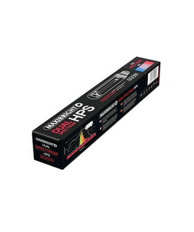 MAXIBRIGHT LAMPA HPS 600W DUAL - 1 - SunMaster HPS DUAL gwint E40, wydajność: 95 000 lumenów ( 600W), temperatura barwy: Czerwon