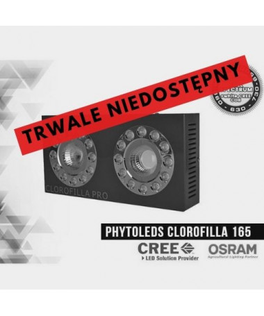 Phytolite Lampa LED Clorofilla 172W/165W, LED CREE CXB3070 COB+LED Osram SSL80, do uprawy roślin - 1 - CLOROFILLA Lampa led do u