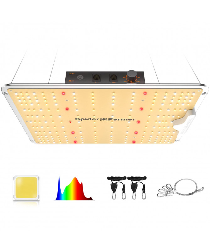 Spider farmer LED EVO SF1000 Dimmable 100W Samsung LM301B - 1 - Lampy LED do uprawy roślin