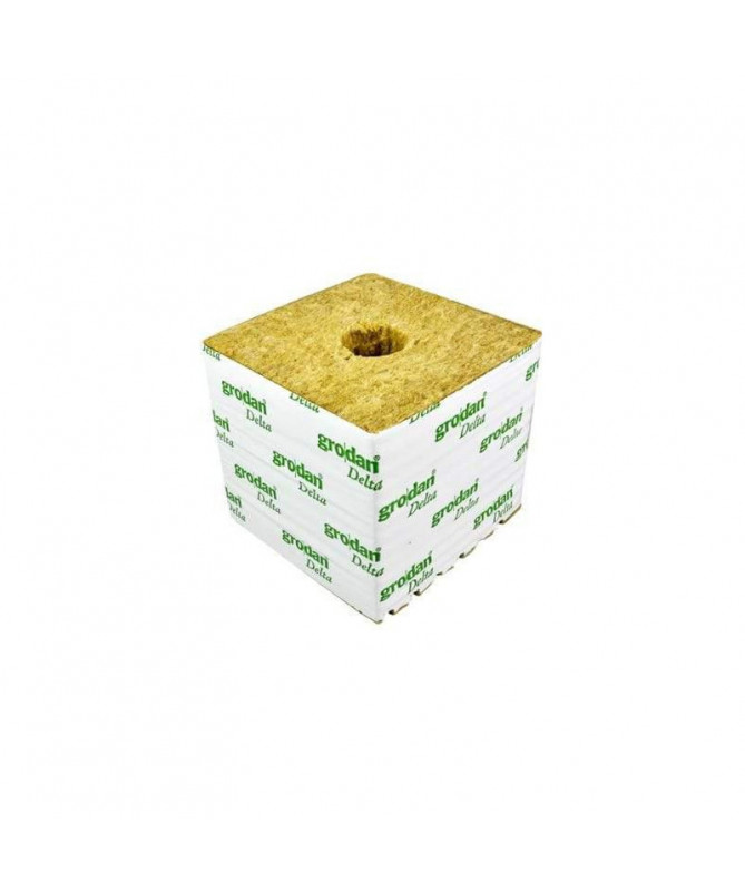 GRODAN KOSTKA 10*10*10CM 1SZT OTWÓR FI42MM - 1 - Wełna mineralna