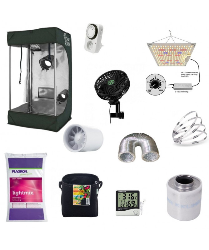 Zestaw Growbox RR 40x40x120, GOAT 100W - 1 roślina - 1 - Kompletne sety uprawowe Zestaw Growbox RR 40x40x120, GOAT 100W - 1 roślina - 1 - Kompletne sety uprawowe