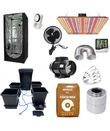 Zestaw Growbox HG 80x80x180, GOAT 320W, AutoPot- 4 rośliny - 1 - Kompletne sety uprawowe