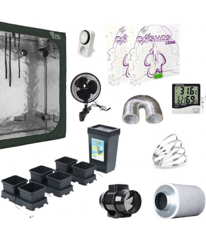 Zestaw Growbox RR 120x60x180, Cosmos 150W x2 - 6 roślin - 1 - Kompletne sety uprawowe