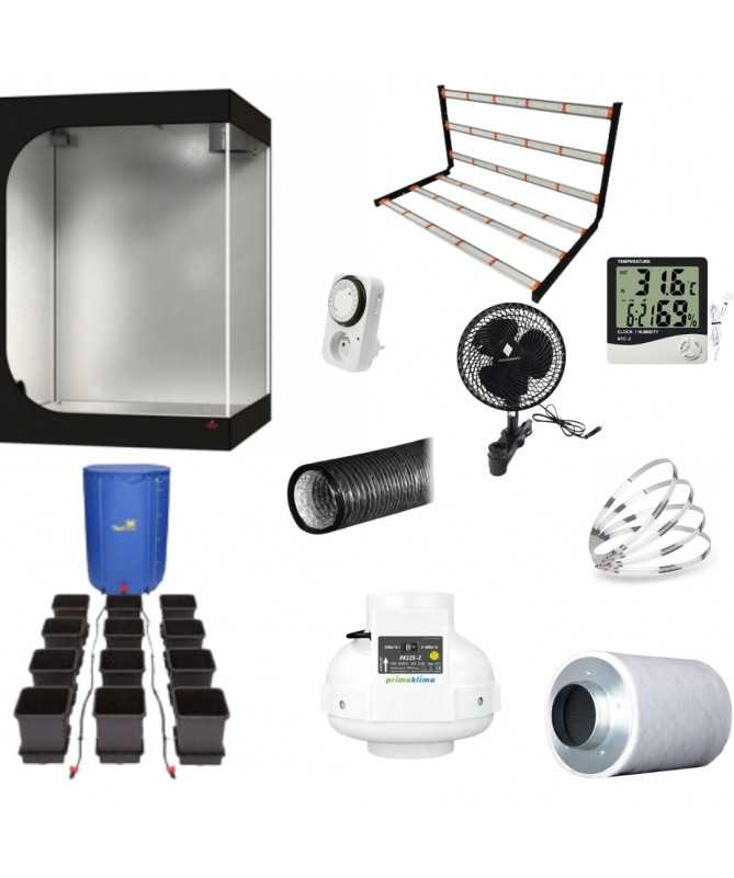 Zestaw Growbox HS 150x150x200, GOAT 650W Autopot- 12 roślin - 1 - Kompletne sety uprawowe