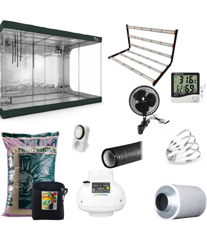 Zestaw Growbox RR 300x150x200, GOAT 650W x2 - 12-24 roślin - 1 - Kompletne sety uprawowe