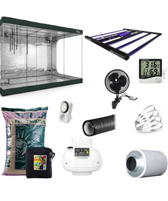 Zestaw Growbox RR 300x150x200, Lumatek 600W x2 - 12-24 roślin - 1 - Kompletne sety uprawowe