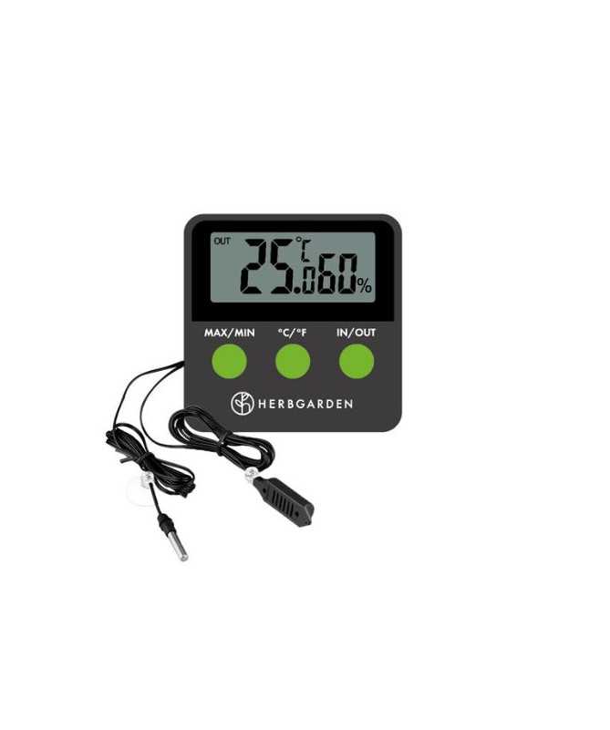 Herbgarden Temp & Humi Meter - stacja pogody termometr i higrometr IN/OUT - 1 - Akcesoria ogrodnicze
