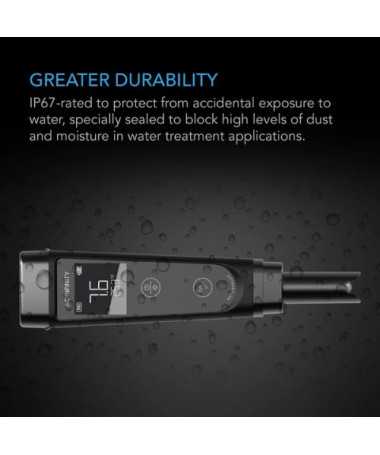 AC Infinity pH Meter PRO Kit z wymienną elektrodą - miernik pH i temp. + płyny kalibracyjne - 4 - Pomiar pH i EC