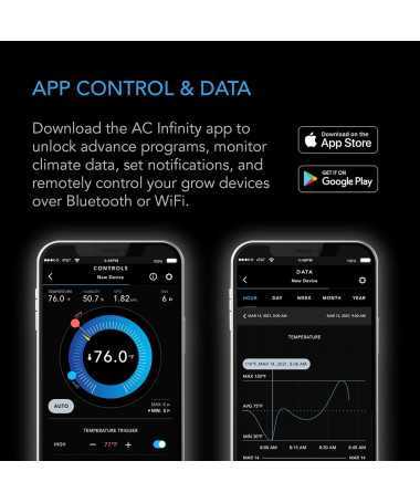 AC Infinity CONTROLLER AI+ kontroler klimatu z inteligentnym uczeniem do max. 32 urządzeń - 1 - Programatory i sterowniki