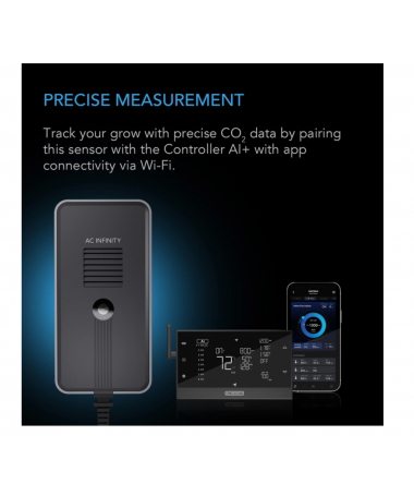 AC Infinity Czujnik CO₂ i światła do Kontrolera AI+ – inteligentne monitorowanie poziomu CO₂ - 2 - Programatory i sterowniki AC Infinity Czujnik CO₂ i światła do Kontrolera AI+ – inteligentne monitorowanie poziomu CO₂ - 2 - Programatory i sterowniki