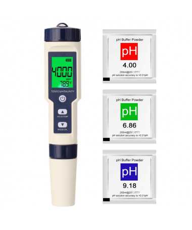 Miernik Combo 5w1 PH/TDS/EC/SALNITY/TEMP - 2 - Pomiar pH i EC
