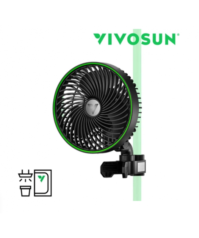 Vivosun wentylator AeroWave Ø15cm 12W - 1 - Wentylacja do uprawy roślin