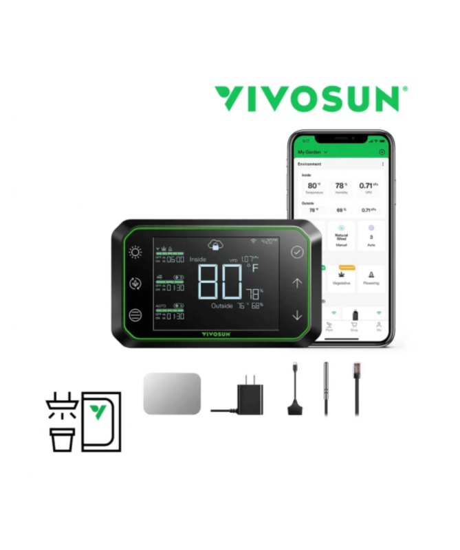 Vivosun kontroler GrowHub E42A Wi-Fi - 1 - Programatory i sterowniki Vivosun kontroler GrowHub E42A Wi-Fi - 1 - Programatory i sterowniki