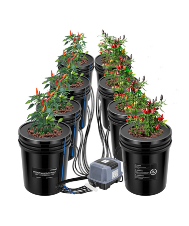 Vivosun DWC 4 × 18,9 l – system hydroponiczny Deep Water Culture - 1 - Systemy hydroponiczne i akcesoria