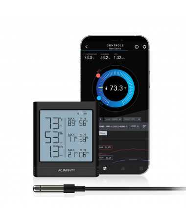 AC Infinity Smart Hygrometer B1 – inteligentna stacja pogody BT - 1 - Pomiar temperatury i wilgotności