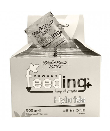 Powder Feeding Hybrid Plants - 1kg - 1 - Stworzony specjalnie na fazę wzrostu i kwitnienia odmian hybrydowych, nasz Hybrids Powd