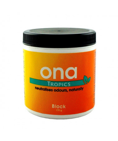 ONA Blok Tropics 170g neutralizator zapachu - 1 - Skutecznie neutralizują niechciane zapachy, można je używać niezależnie lub pr