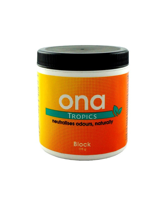 ONA Blok Tropics 170g neutralizator zapachu - 1 - Skutecznie neutralizują niechciane zapachy, można je używać niezależnie lub pr
