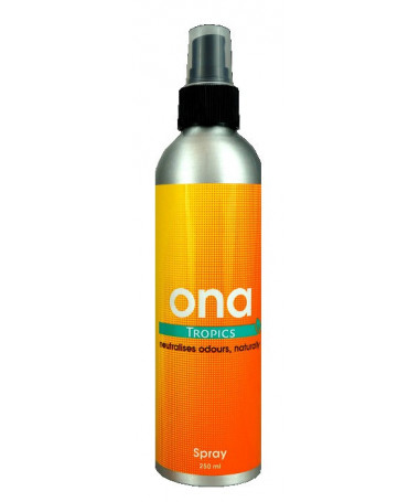 Neutralizator powietrza ONA Tropics Spray 250ml - 1 - Spray zapachowy neutralizujący ONA o delikatnym, odświeżającym zapachu tro