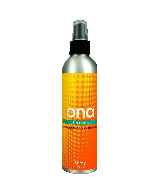 Neutralizator powietrza ONA Tropics Spray 250ml - 1 - Spray zapachowy neutralizujący ONA o delikatnym, odświeżającym zapachu tro Neutralizator powietrza ONA Tropics Spray 250ml - 1 - Spray zapachowy neutralizujący ONA o delikatnym, odświeżającym zapachu tro