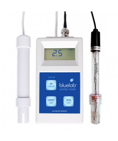 BLUELAB COMBO METER - 2 - Zalecany zakres pH dla roślin uprawianych w: - Roztworze(hydroponika) 5.5-6.3 pH - Glebie 6.2-7.2 pH