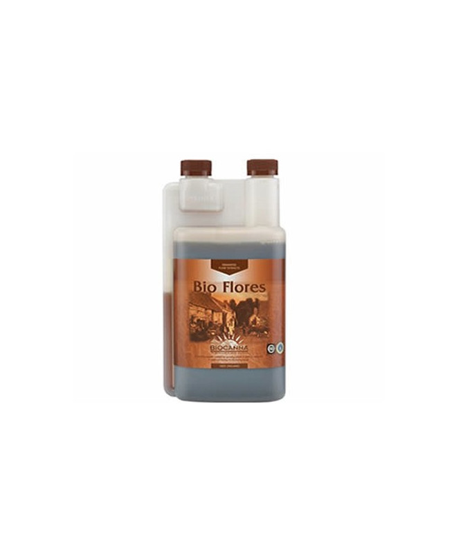 BIOCANNA BIO FLORES 500ML - 1 - Bio Flores jest kompletną 100% organiczną pożywką dla szybko rosnących roślin, przy uprawie w do