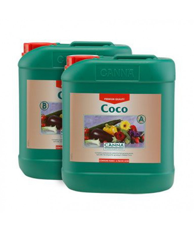CANNA COCO A/B 2*10L - 1 - -Canna Coco to dwuskładnikowa, kompletna profesjonalna pożywka dla roślin uprawianych na substratach 
