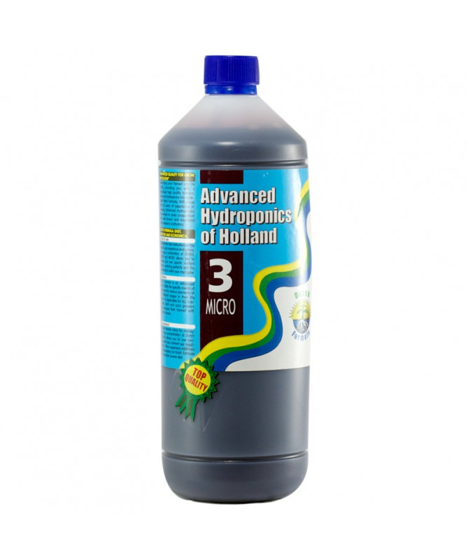 DUTCH FORMULA 3 MICRO 1L NAWÓZ UZUPEŁNIAJĄCY (MIKROELEMENTY) - ADVANCED HYDROPONICS OF HOLLAND - 1 - DUTCH FORMULA to trzyczęści DUTCH FORMULA 3 MICRO 1L NAWÓZ UZUPEŁNIAJĄCY (MIKROELEMENTY) - ADVANCED HYDROPONICS OF HOLLAND - 1 - DUTCH FORMULA to trzyczęści