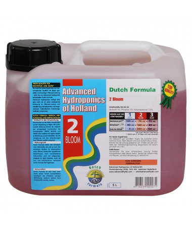 DUTCH FORMULA 2 BLOOM 5L NAWÓZ NA KWITNIENIE - ADVANCED HYDROPONICS OF HOLLAND - 1 - Nawóz na wzrost od Advanced Hydroponics of 