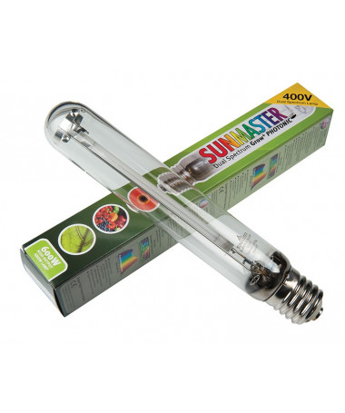 Lampa HPS DUAL 600W/400WOLT Sunmaster - 1 - Sunmaster DUAL 400V to lampa sodowa HPS 600W z gwintem E40, dedykowana dla profesjon