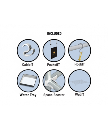 Growbox Secret Jardin Dark Street 120 R4.00 (120x120x198) - 5 - Dark Street 120 rev.4&nbsp;(namiot, pomieszczenie do uprawy, GrowBox)