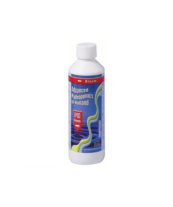 ADVANCED HYDROPONICS PH DOWN BLOOM 500ML - 1 - Advanced Hydroponics of Holland oferuje skoncentrowane Regulatory odczynu pH do p