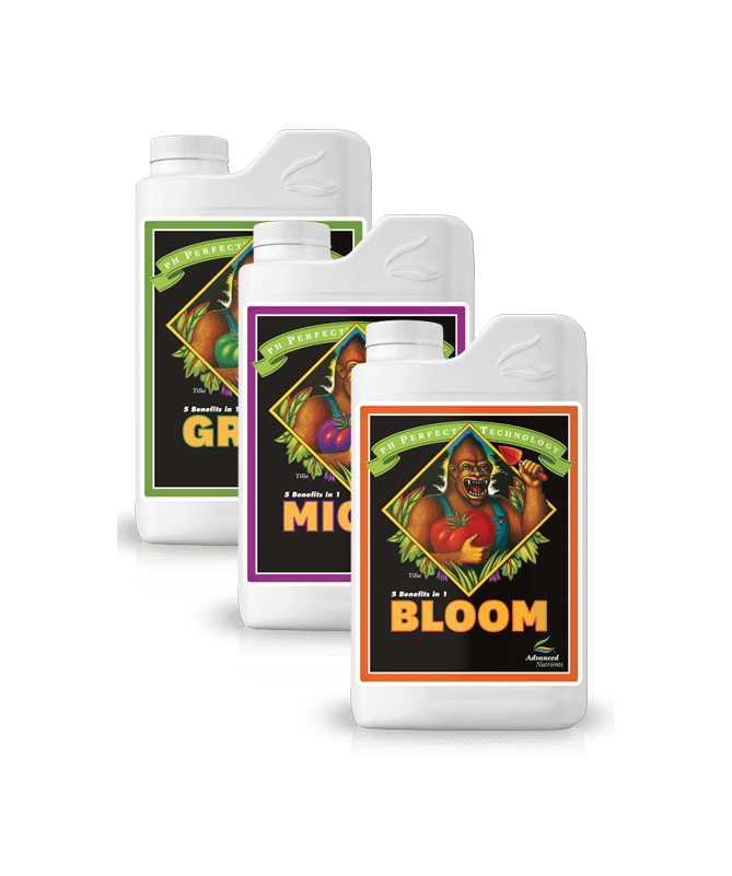Zestaw Advanced Nutrients 3 x 1l Grow Micro Bloom - 1 - 5-w-1 Grow, Micro i Bloom to składniki odżywcze bazowe dla plantatorów p Zestaw Advanced Nutrients 3 x 1l Grow Micro Bloom - 1 - 5-w-1 Grow, Micro i Bloom to składniki odżywcze bazowe dla plantatorów p