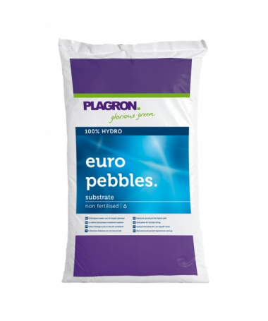 PLAGRON GRANULAT CERAMICZNY 8/16 45L EURO PEBBLES - 1 - Euro Pebbles jest obojętnym hydroponicznym podłożem wysokiej jakości. Ja