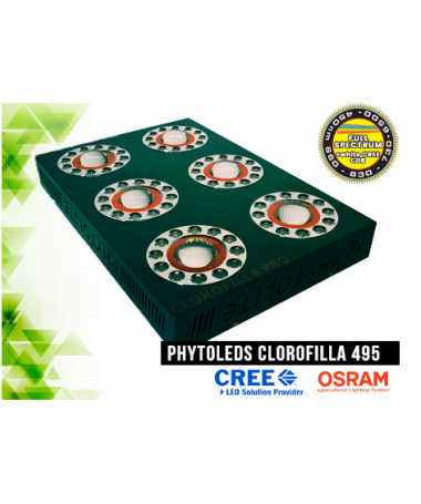 Phytolite Lampa LED Clorofilla 495W - 2 - CLOROFILLA Lampa led do uprawy roślin, 35% wydajniejsza od najlepszych obecnie na rynk