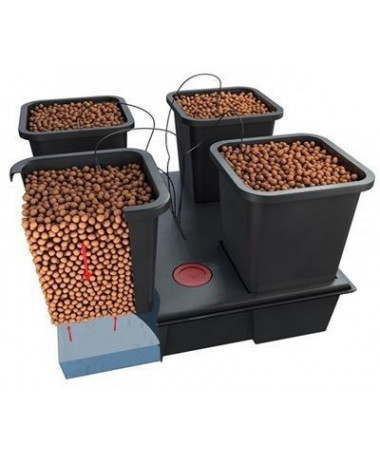 Wilma Large 11l, Kompletny System Hydroponiczny, 4 x donica 11l, 75x75x20cm / 50l - 2 - Systemy uprawy Wilma w sposób profesjona
