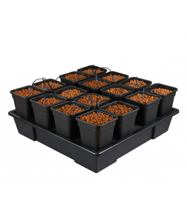 Wilma XXL 16, Kompletny System Hydroponiczny, 16 donic 11l, 115x115xh20cm / 150l - 1 - Wilma dba o profesjonalne dostarczanie Pa