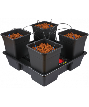 Wilma Large 4x18l, Kompletny System Hydroponiczny, 4 donice 18l, 75x75xh20cm / 50l - 1 - Systemy uprawy Wilma w sposób profesjon