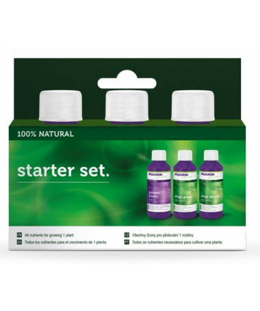 PLAGRON ZESTAW STARTER SET NATURAL - 1 - STARETR SET 100 NATURAL Kompletna, naturalna pielęgnacja dla Twoich roślinChcesz, aby 