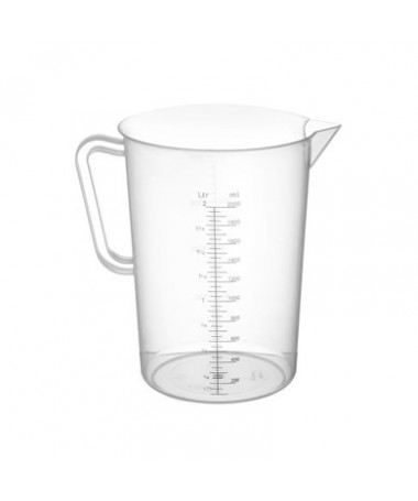 Miarka plastikowa 2000ml 2L - 1 - Pojemna Miarka do Dawkowania 2000mlSzukasz wygodnego i praktycznego narzędzia do codziennych 