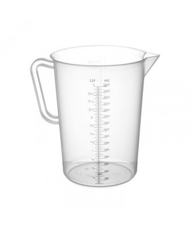 Miarka plastikowa 3000ml 3L - 1 - Wygodna i Praktyczna Miarka do Dawkowania Pojemność 3000mlZapomnij o nieprecyzyjnym dawkowani