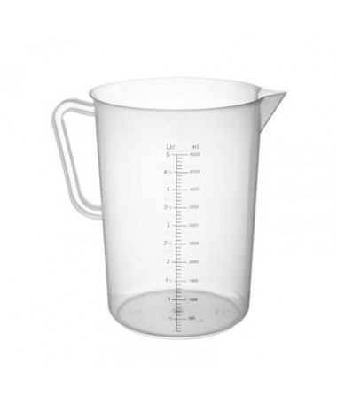 Miarka plastikowa 5000ml 5L - 1 - Praktyczna i Wszechstronna Miarka do Dawkowania o Pojemności 5000mlPoszukujesz solidnej, wielo