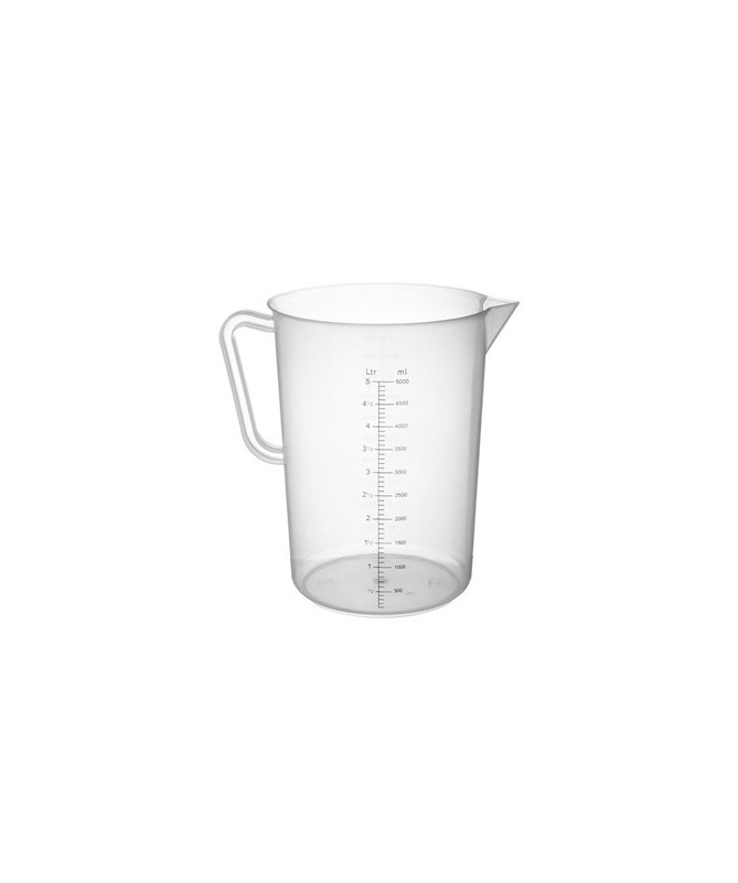 Miarka plastikowa 5000ml 5L - 1 - Praktyczna i Wszechstronna Miarka do Dawkowania o Pojemności 5000mlPoszukujesz solidnej, wielo