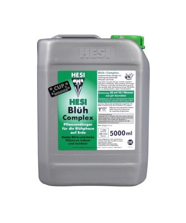 Hesi Bloom Complex 20l - Nawóz na fazę kwitnienia + witaminy i minerały - 1 - Hesi Bloom Complex zapewnia roślinom kwitnącym wsz