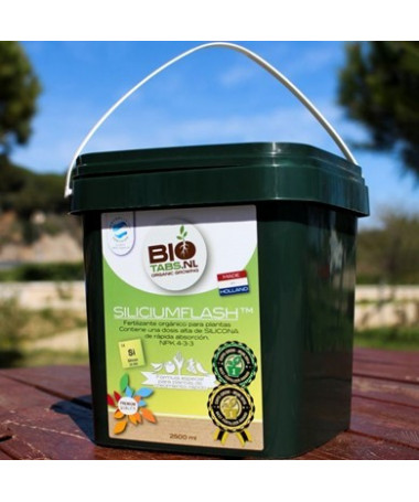 BIOTABS SILICIUM FLASH 2,5L - 1 - Silicium Flash to doskonałe rozwiązanie dla Twojego ogrodu, które przejmuje rolę płynnych skła