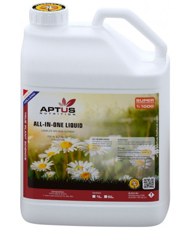 APTUS ALL-IN-ONE PŁYN 5L - 1 - 100 Mineralny Nawóz Podstawa Zdrowego Wzrostu Twoich RoślinZapewne zastanawiasz się, jak zapewnić